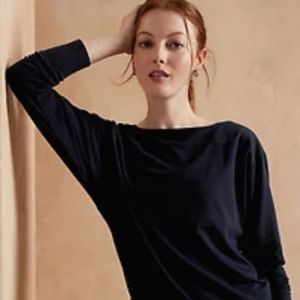 Banana Republic dolman sleeve t-shirt in navy, size medium